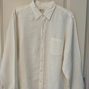 J. Crew Men's Linen Shirt. White. XL. Like New.